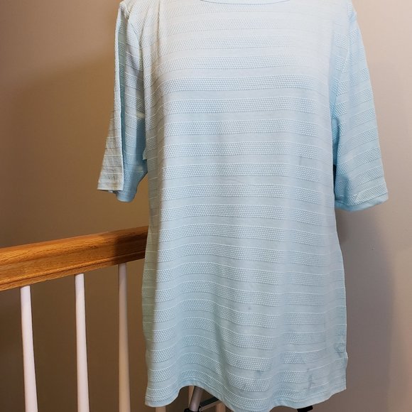 Charter Club Blue Textured Top - Picture 8 of 13